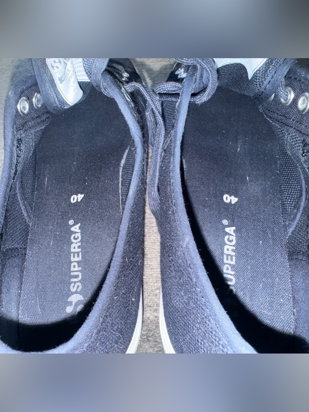 Unisex Superga 2790 Dark Blue Platform Sneaker 9W 7.5M - Picture 4 of 11